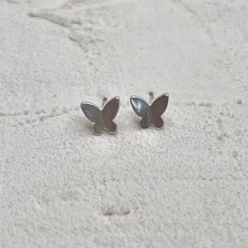 Brinco Origami Borboleta Lisa Prata 925 - 107985 - Roanne Jóias