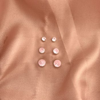 Trio Brincos com Zircônia Rosa Claro Prata 925 3/4... - Roanne Jóias