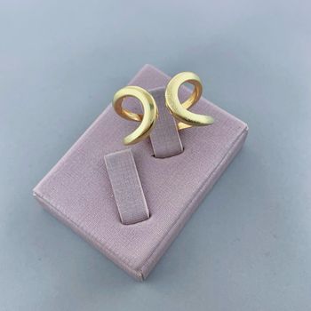 Anel Vazado Semijoia Banhada a Ouro 18k - 107497 - Roanne Jóias