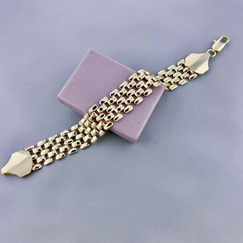 Pulseira Esteira 18cm Semijoia Banhada a Ouro 18k ... - Roanne Jóias