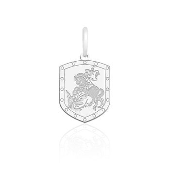 Pingente Escudo de São Jorge Prata 925 - 107733 - Roanne Jóias