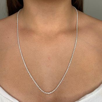 Corrente Cordão Baiano Prata 925 - 105927 - Roanne Jóias