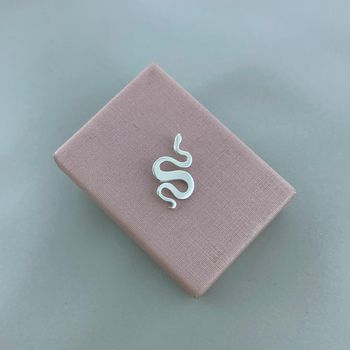 Pingente Cobra Liso Pequeno Prata 925 - 107803 - Roanne Jóias