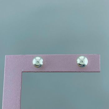 Brinco Bola Lisa 8mm Prata 925 - 107914 - Roanne Jóias