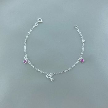 Pulseira Love Prata 925 - 108053 - Roanne Jóias