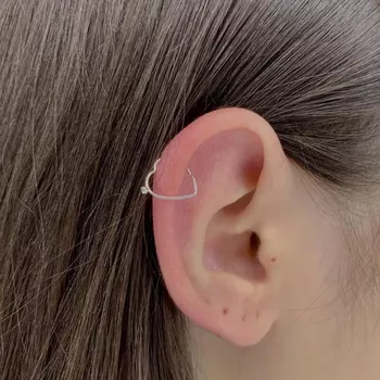 Piercing Coração com Zircônia Prata 925 - 107057... - Roanne Jóias