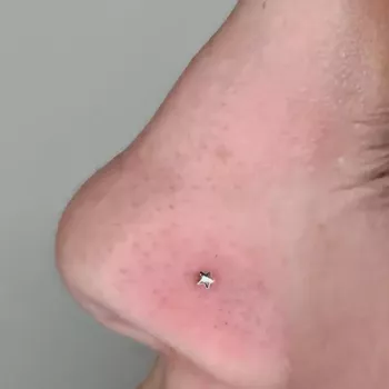 Piercing De Nariz Estrela Prata 925 - 107062 - Roanne Jóias