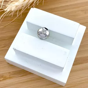 Berloque Redondo Com Zircônia Prata 925 - 10118236 - Roanne Jóias