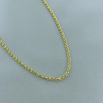 Corrente Elo Português 50cm Semijoia - 106055 - Roanne Jóias