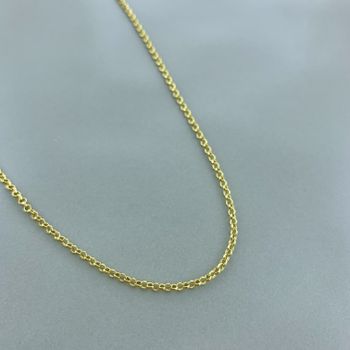 Corrente Elo Português 60cm Semijoia - 106058 - Roanne Jóias