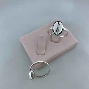 Anel Prata Legitima 925 Buzios Envelhecido - 10121... - Roanne Jóias