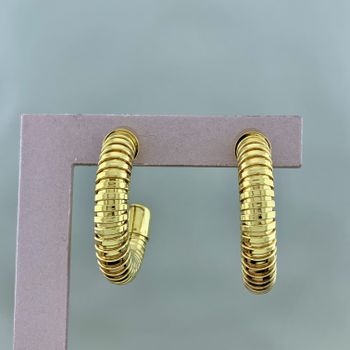 Argola Folheado Semijoia - 106434 - Roanne Jóias