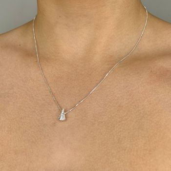Colar com Pingente Nossa Senhora Zirconia Cristal ... - Roanne Jóias