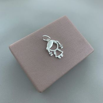 Pingente Menina com Zirconia Prata 925 - 101183064 - Roanne Jóias