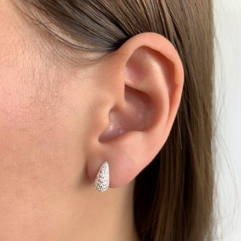 Brinco Gota Pequena com Zirconia Prata 925 - 10118... - Roanne Jóias