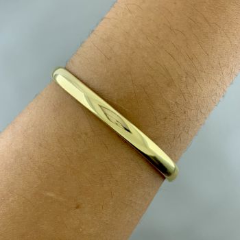 Bracelete Aberto Liso Semijoia - 1011831792 - Roanne Jóias