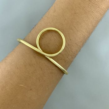 Bracelete com Circulo Semijoia - 1011831791 - Roanne Jóias