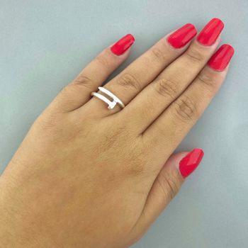 Anel Prata Legítima 925 Prego Liso Sofisticado - 1... - Roanne Jóias