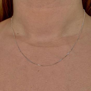 Corrente Veneziana V15 45cm 1,8gr Prata 925 - 1011... - Roanne Jóias
