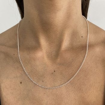 Corrente Elo Portugues 50cm 2,6gr Prata 925 - 1011... - Roanne Jóias