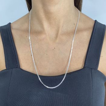 Corrente Masculina Grumet 60cm 8,0gr Prata 925 - 1... - Roanne Jóias