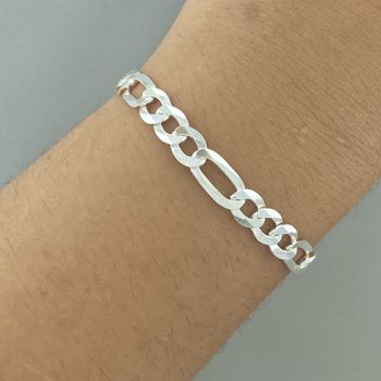 Pulseira Masculina 3x1 9,1gr Prata 925 - 101183231 - Roanne Jóias
