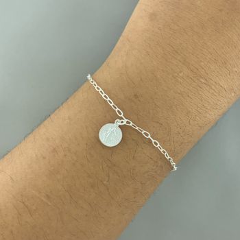 Pulseira Medalha São Bento 1,6gr Prata 925 - 10118... - Roanne Jóias