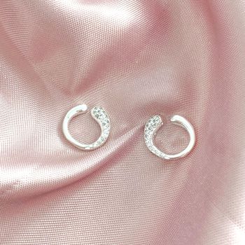 Brinco Cobra com Zirconia Prata 925 - 1011832421 - Roanne Jóias
