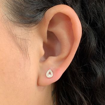 Brinco Prata Legitima 925 Gota Lisa Pequena - 101... - Roanne Jóias