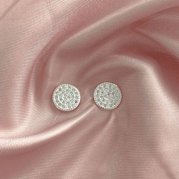 Brinco Redondo com Zirconia Prata 925 - 1011832403 - Roanne Jóias
