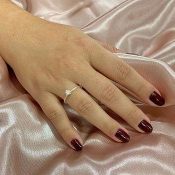 Anel Solitario Zirconia 4mm Prata 925 - 1011832569 - Roanne Jóias