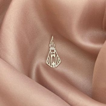 Pingente Nossa Senhora Vazada Prata 925 - 10118328... - Roanne Jóias