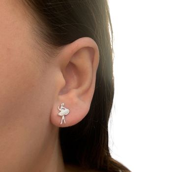 Brinco Prata Legítima 925 Bailarina - 1011832912 - Roanne Jóias