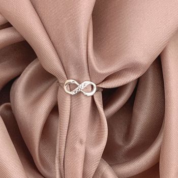 Anel Infinito com Zirconia Prata 925 - 1011832819 - Roanne Jóias