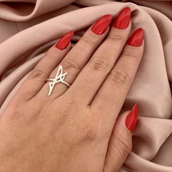 Anel Prata Legitima 925 Liso Fé - 10122101 - Roanne Jóias