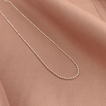 Corrente Bolinha Diamantada Prata 925 - 1234567987 - Roanne Jóias