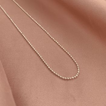 Corrente Bolinha Diamantada Prata 925 - 1234567986 - Roanne Jóias