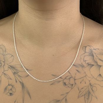 Corrente Prata Legitima 925 Cordao Baiano - 1234... - Roanne Jóias