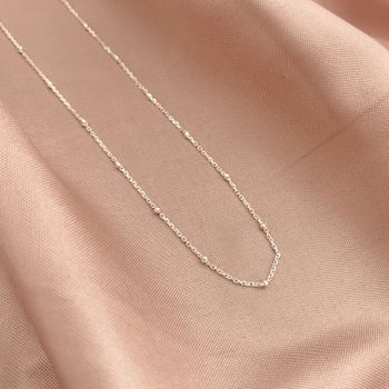Corrente Elos com Bolinha Prata 925 - 1234568044 - Roanne Jóias