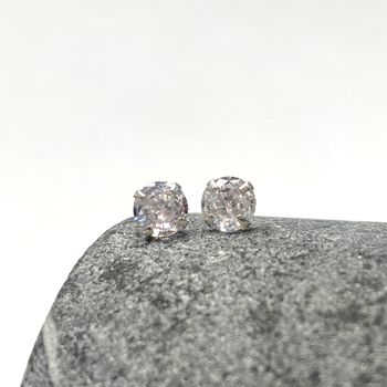 Brinco Solitario Zirconia 3mm Prata 925 - 12345681... - Roanne Jóias