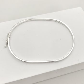 Bracelete Fio Quadrado 2mm Liso Prata 925 - 123456... - Roanne Jóias