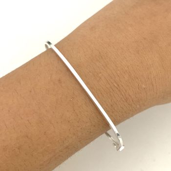 Bracelete Prata Legitima 925 Fio Quadrado 1,5 milí... - Roanne Jóias