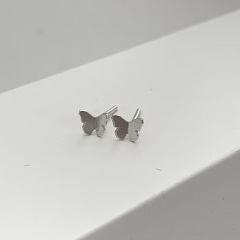 Brinco Prata Legítima 925 Baby Borboleta Origami ... - Roanne Jóias