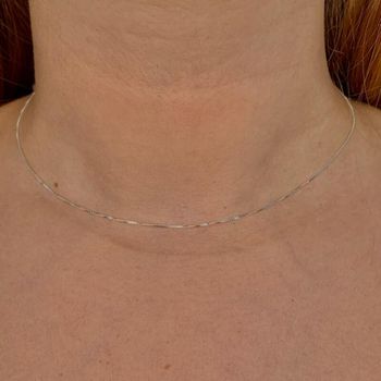 Corrente Prata Legítima 925 Veneziana V15 40cm 1,6... - Roanne Jóias