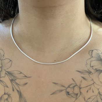 Corrente Prata Legítima 925 Modelo Lacraia 45cm - ... - Roanne Jóias