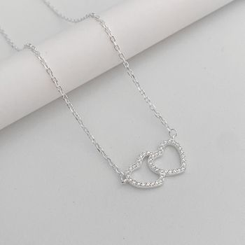 Corrente Prata Legitima 925 Corações com Zirconia ... - Roanne Jóias