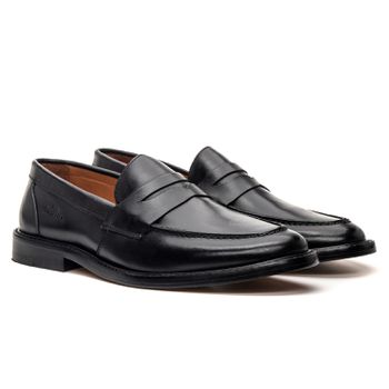 Mocassim Masculino Alfe Semi Acabado Preto Samello - SAMELLO
