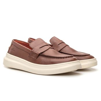 Mocassim Masculino Alfeu Comfort Batido Mouro Samello - SAMELLO
