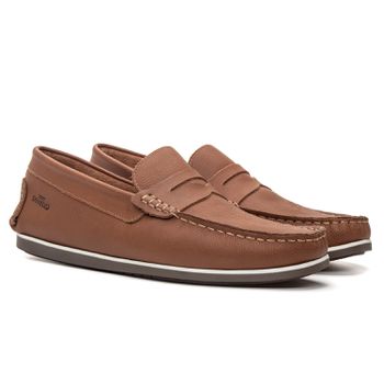 Mocassim Masculino York Floater Conhaque Samello - SAMELLO
