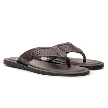 Sandália Masculina Vollare Absolut Café/Est Tresse Samello - SAMELLO